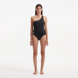 Kaimana Black One Shoulder Satin Swimsuit | Moeva | Swimsuit | Each week unveils new pieces—luxury swimwear, fluid resort silhouettes, and elevated summer-to-evening essentials designed to carry you from coastal escapes to city nights.