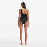 Kaimana Black One Shoulder Satin Swimsuit | Moeva | Swimsuit | Each week unveils new pieces—luxury swimwear, fluid resort silhouettes, and elevated summer-to-evening essentials designed to carry you from coastal escapes to city nights.