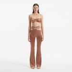 Jenna Brown Pants | Moeva | Pants | Each week unveils new pieces—luxury swimwear, fluid resort silhouettes, and elevated summer-to-evening essentials designed to carry you from coastal escapes to city nights.