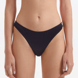 Sereia Black Mid Coverage Bikini Bottom | Moeva | Bikini Bottom | Each week unveils new pieces—luxury swimwear, fluid resort silhouettes, and elevated summer-to-evening essentials designed to carry you from coastal escapes to city nights.