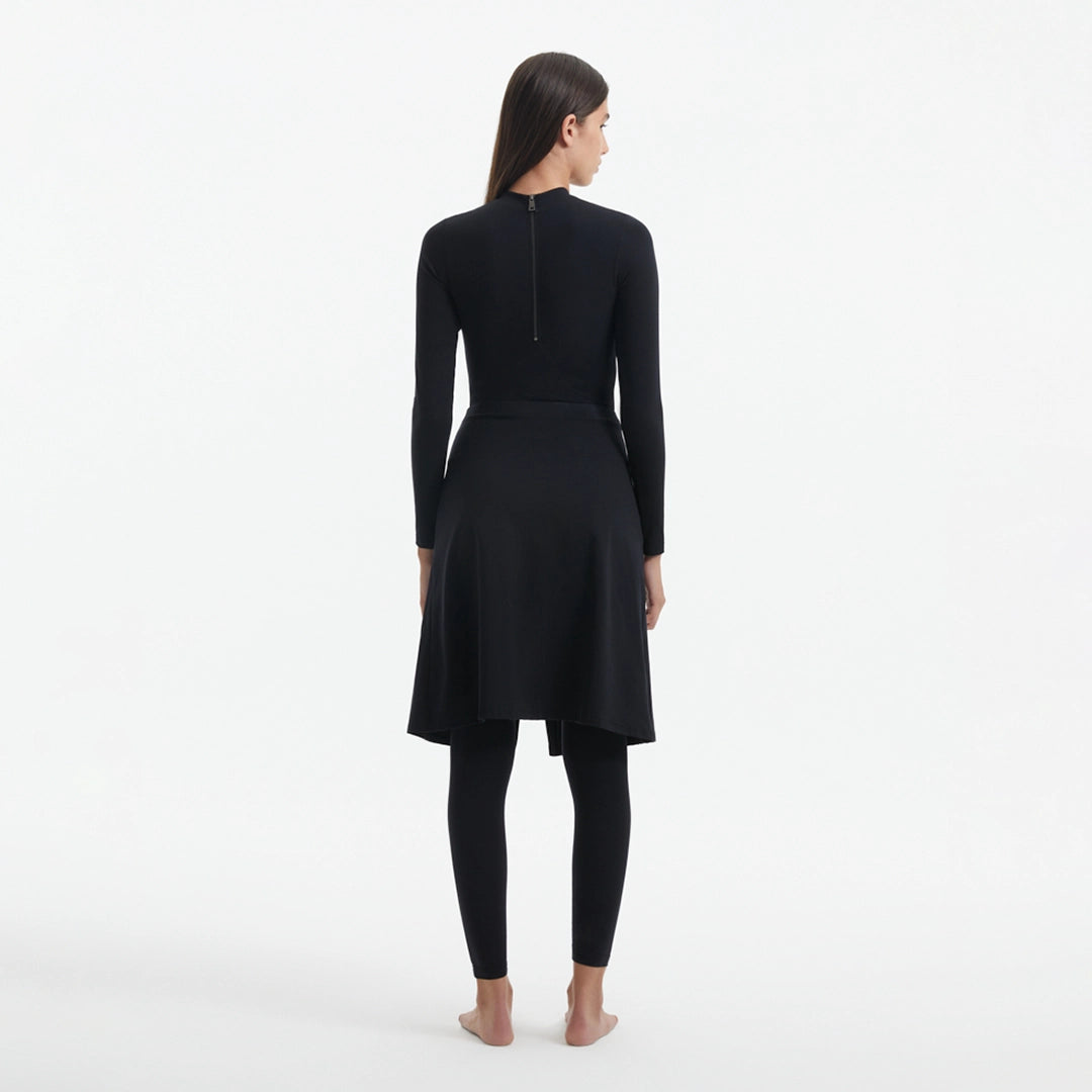 Meissa Black Full-Coverage Modest Swim Set | Moeva | Swimsuit | Each week unveils new pieces—luxury swimwear, fluid resort silhouettes, and elevated summer-to-evening essentials designed to carry you from coastal escapes to city nights.