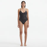 Hartley Silver Scoop Neck Metallic Knitted Swimsuit | Moeva | Swimsuit | Each week unveils new pieces—luxury swimwear, fluid resort silhouettes, and elevated summer-to-evening essentials designed to carry you from coastal escapes to city nights.