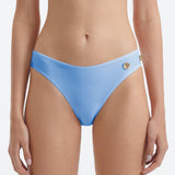 Eyre Baby Blue Mid Coverage Textured Bikini Bottom | Moeva | Bikini Bottom | Each week unveils new pieces—luxury swimwear, fluid resort silhouettes, and elevated summer-to-evening essentials designed to carry you from coastal escapes to city nights.