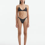 North Silver Triangle Knitted Bikini Top | Moeva | Bikini Top | Each week unveils new pieces—luxury swimwear, fluid resort silhouettes, and elevated summer-to-evening essentials designed to carry you from coastal escapes to city nights.