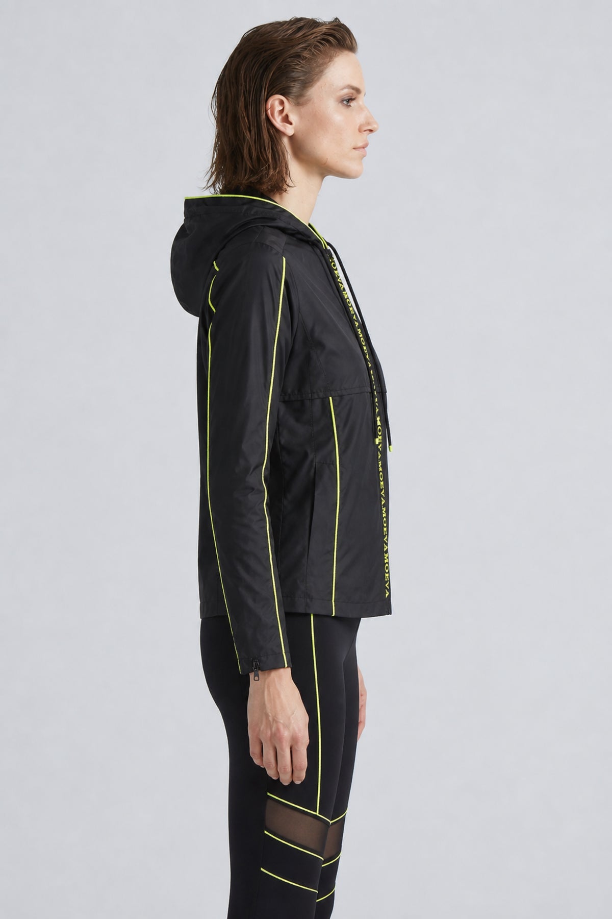 Morgan Black/Neon Yellow Jacket