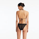 Nash Black Triangle Mid Coverage Bikini Set | Moeva | Bikini Set | Each week unveils new pieces—luxury swimwear, fluid resort silhouettes, and elevated summer-to-evening essentials designed to carry you from coastal escapes to city nights.