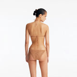 Nash Bronze Triangle Mid Coverage Bikini Set | Moeva | Bikini Set | Each week unveils new pieces—luxury swimwear, fluid resort silhouettes, and elevated summer-to-evening essentials designed to carry you from coastal escapes to city nights.