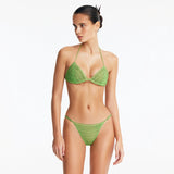 Nash Green Triangle Bikini Top | Moeva | Bikini Top | Each week unveils new pieces—luxury swimwear, fluid resort silhouettes, and elevated summer-to-evening essentials designed to carry you from coastal escapes to city nights.