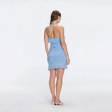 Nebula And Arlo Fringe Asymmetric Blue Knit Set | Moeva | | Each week unveils new pieces—luxury swimwear, fluid resort silhouettes, and elevated summer-to-evening essentials designed to carry you from coastal escapes to city nights.
