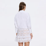 Nice White Crochet Detail Mini Skirt | Moeva | Skirts | Each week unveils new pieces—luxury swimwear, fluid resort silhouettes, and elevated summer-to-evening essentials designed to carry you from coastal escapes to city nights.