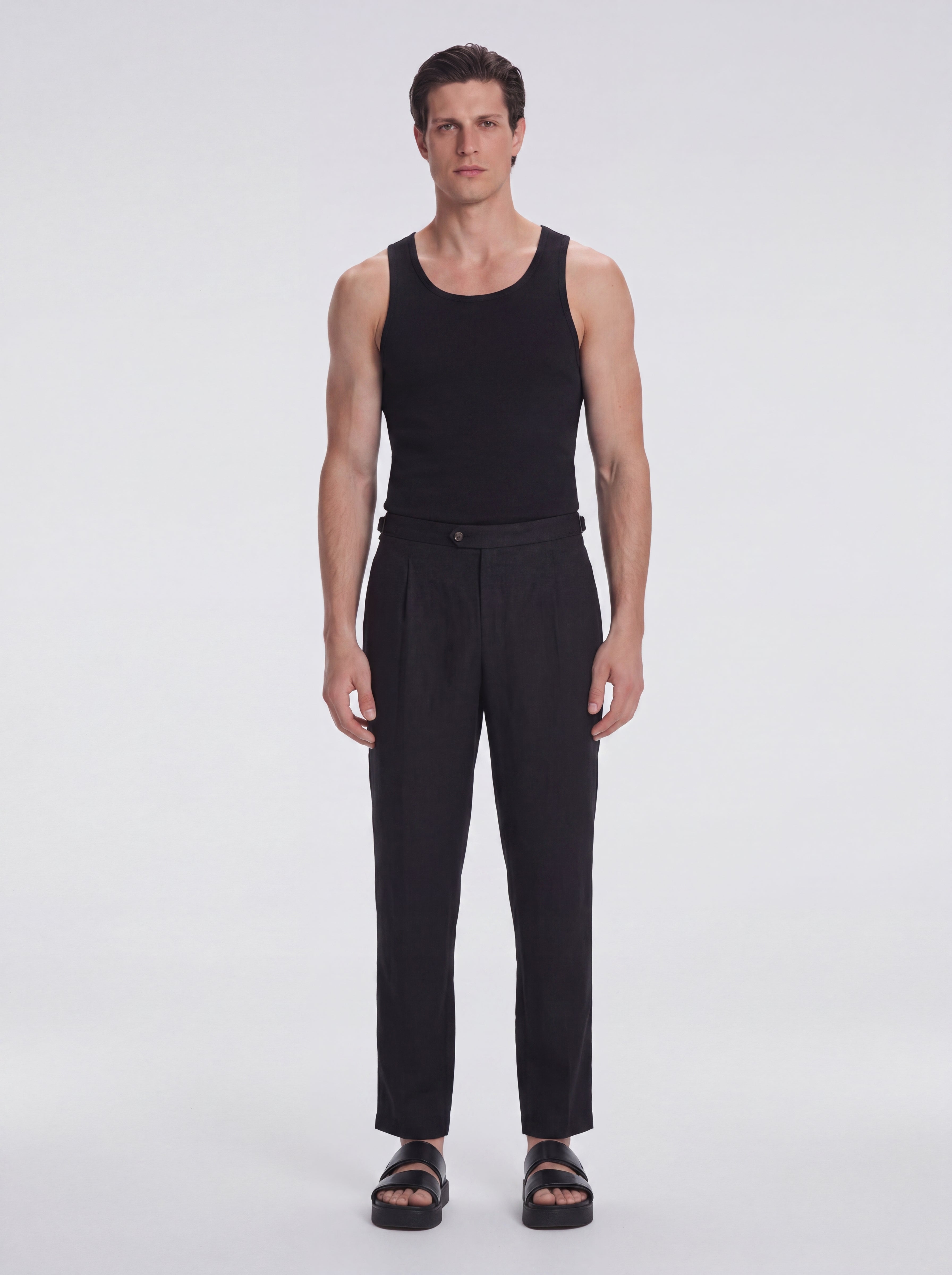 Phillip Black Tank Top | Moeva | T-Shirt | Each week unveils new pieces—luxury swimwear, fluid resort silhouettes, and elevated summer-to-evening essentials designed to carry you from coastal escapes to city nights.