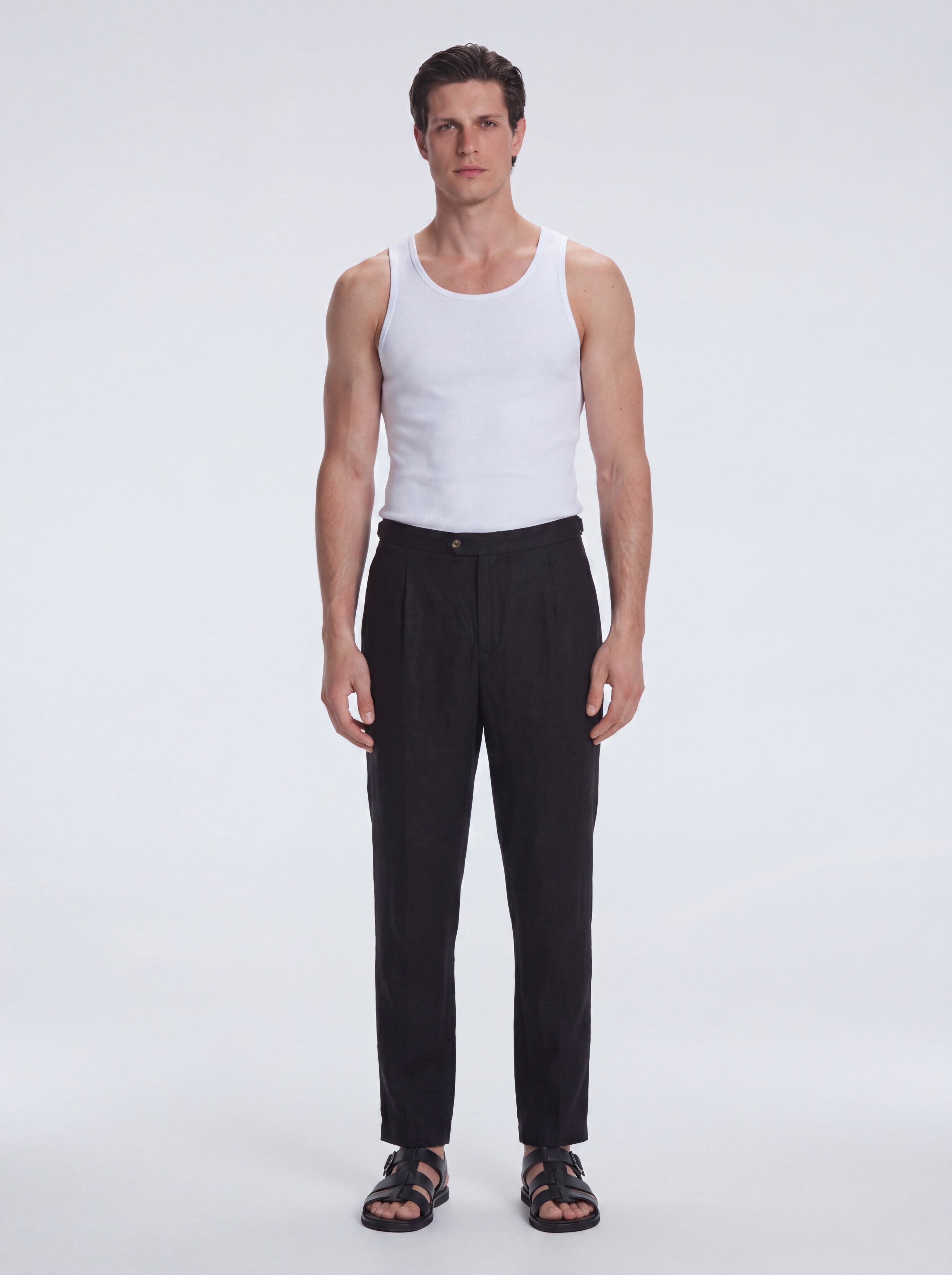 Phillip White Tank Top | Moeva | T-Shirt | Each week unveils new pieces—luxury swimwear, fluid resort silhouettes, and elevated summer-to-evening essentials designed to carry you from coastal escapes to city nights.