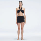 Siena Black Mesh Detail Mini Skirt | Moeva | Skirt | Each week unveils new pieces—luxury swimwear, fluid resort silhouettes, and elevated summer-to-evening essentials designed to carry you from coastal escapes to city nights.