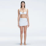 Siena White Mesh Detail Mini Skirt | Moeva | Skirt | Each week unveils new pieces—luxury swimwear, fluid resort silhouettes, and elevated summer-to-evening essentials designed to carry you from coastal escapes to city nights.
