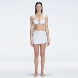 Siena White Mesh Detail Mini Skirt | Moeva | Skirt | Each week unveils new pieces—luxury swimwear, fluid resort silhouettes, and elevated summer-to-evening essentials designed to carry you from coastal escapes to city nights.