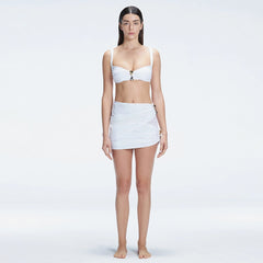 Siena White Mesh Detail Mini Skirt | Moeva | Skirt | Each week unveils new pieces—luxury swimwear, fluid resort silhouettes, and elevated summer-to-evening essentials designed to carry you from coastal escapes to city nights.