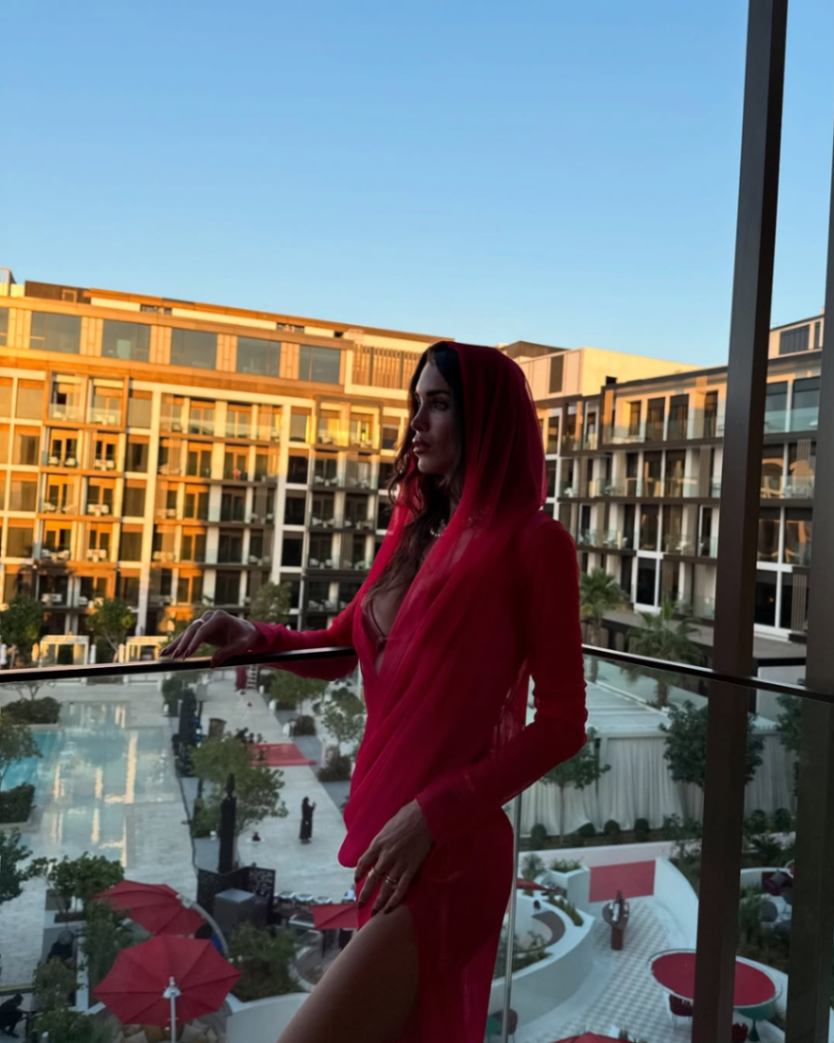 Marta Lopez Alamo - Hermione Red Triangle Side Tie 3D Bikini Set - Rosie Red Red Optical Long Sleeve Maxi Dress | Moeva | Set | Each week unveils new pieces—luxury swimwear, fluid resort silhouettes, and elevated summer-to-evening essentials designed to carry you from coastal escapes to city nights.