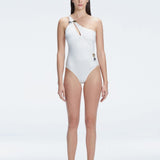Solene White One Shoulder Swimsuit | Moeva | One-Piece | Each week unveils new pieces—luxury swimwear, fluid resort silhouettes, and elevated summer-to-evening essentials designed to carry you from coastal escapes to city nights.