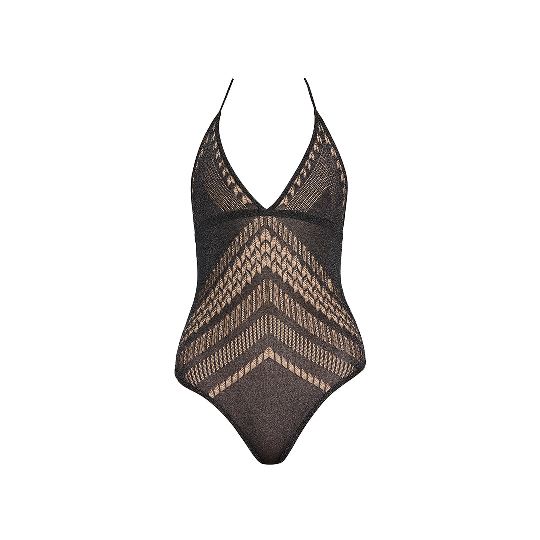 Villone Halter Neck Black Swimsuit | Moeva | Swimsuit | Each week unveils new pieces—luxury swimwear, fluid resort silhouettes, and elevated summer-to-evening essentials designed to carry you from coastal escapes to city nights.