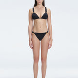 Zella Black Triangle Solid Bikini Top | Moeva | Bikini Top | Each week unveils new pieces—luxury swimwear, fluid resort silhouettes, and elevated summer-to-evening essentials designed to carry you from coastal escapes to city nights.