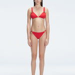 Zella Red Mid Coverage Solid Bikini Bottom | Moeva | Bikini Bottom | Each week unveils new pieces—luxury swimwear, fluid resort silhouettes, and elevated summer-to-evening essentials designed to carry you from coastal escapes to city nights.