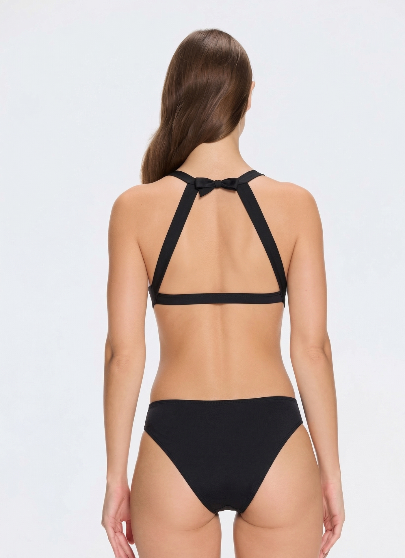 Jolanda Black V Neck One Piece Monokini | Moeva | Swimsuit | Each week unveils new pieces—luxury swimwear, fluid resort silhouettes, and elevated summer-to-evening essentials designed to carry you from coastal escapes to city nights.