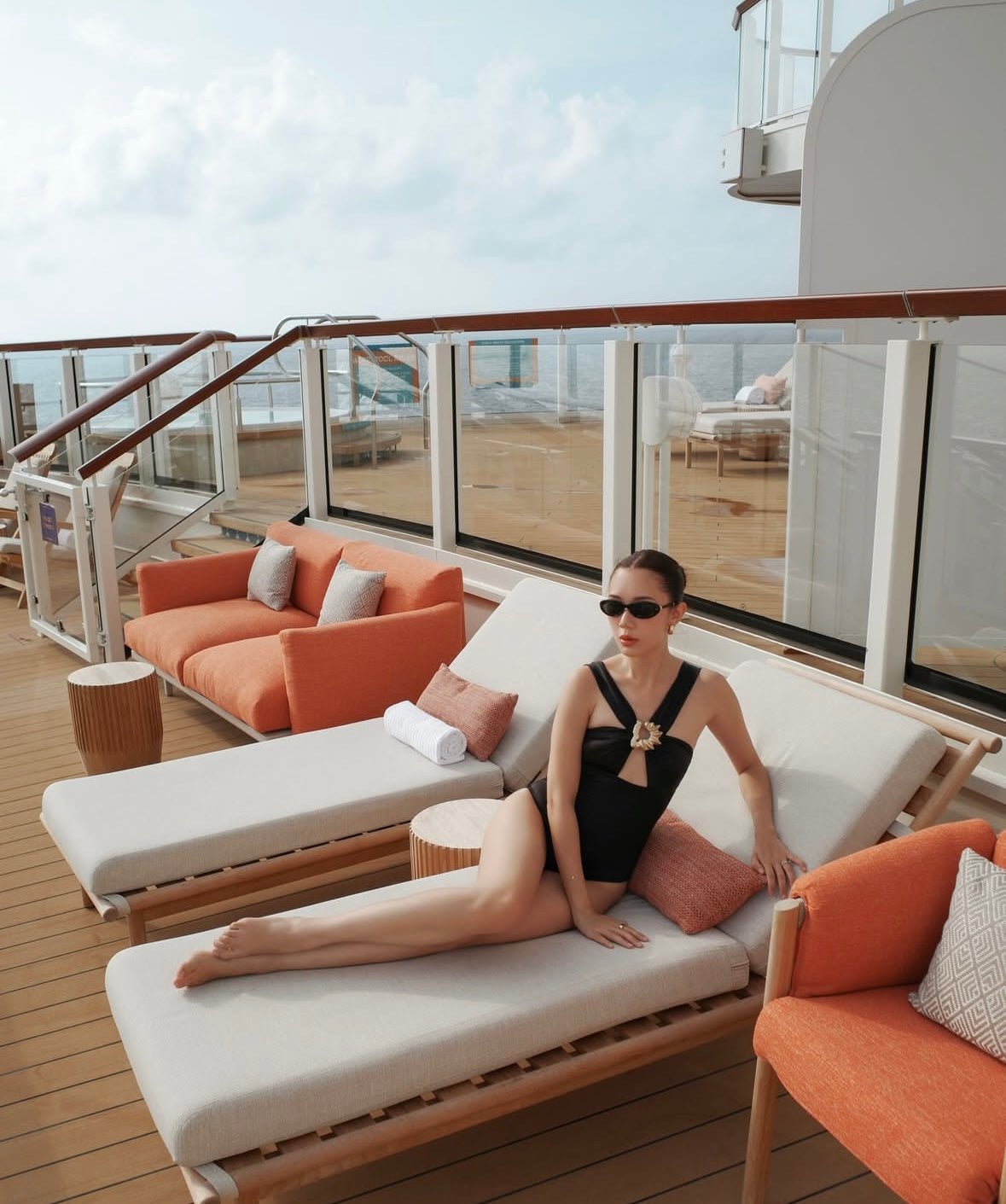 Camille Co - Talia V Neck with Gold Detail Satin Black Swimsuit | Moeva | Swimsuit | Each week unveils new pieces—luxury swimwear, fluid resort silhouettes, and elevated summer-to-evening essentials designed to carry you from coastal escapes to city nights.