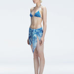 Hermione Blue Triangle Side Tie 3D Bikini Set | Moeva | Bikini Set | Each week unveils new pieces—luxury swimwear, fluid resort silhouettes, and elevated summer-to-evening essentials designed to carry you from coastal escapes to city nights.
