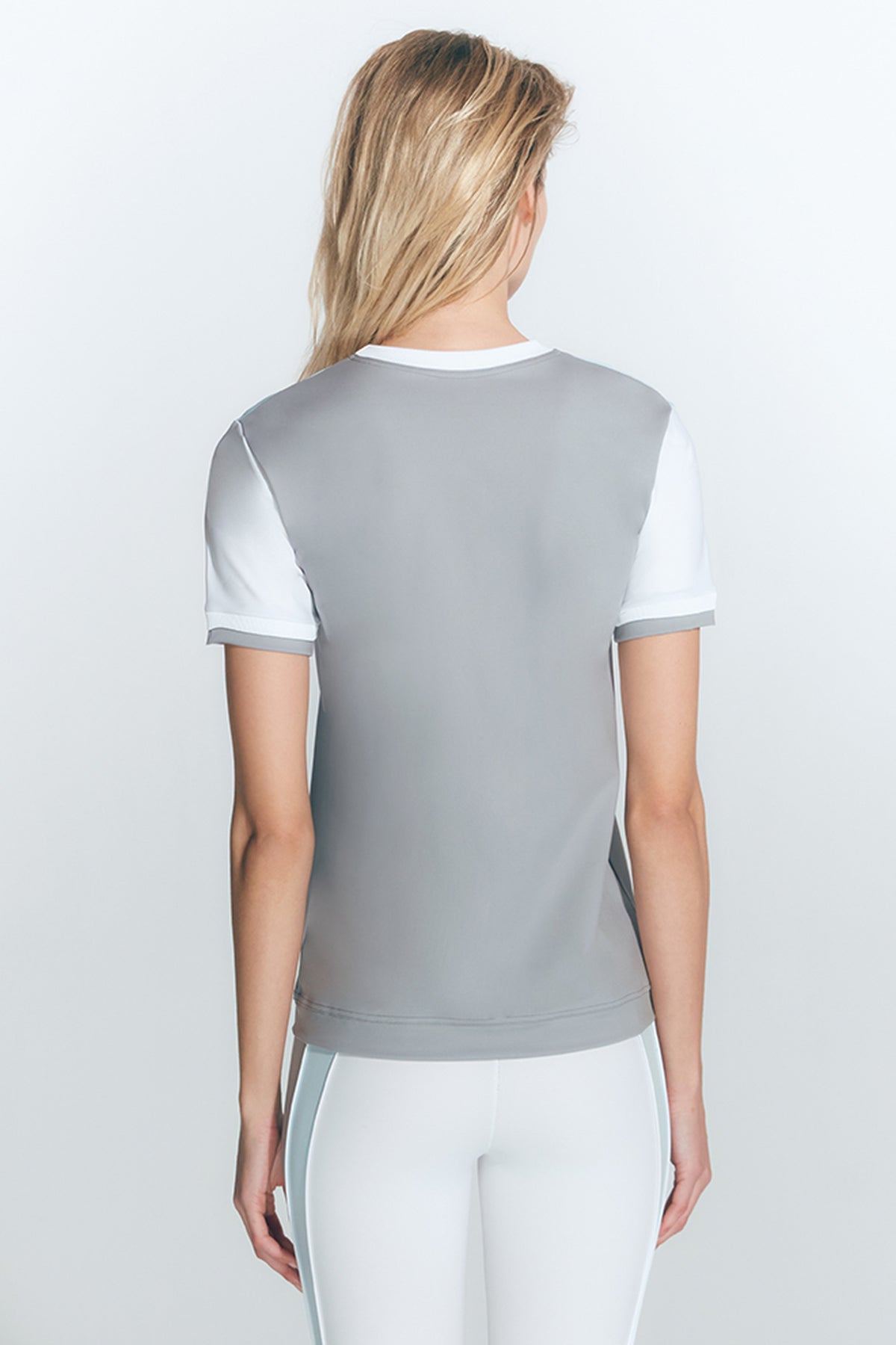 Leticia Green Grey White T-Shirt