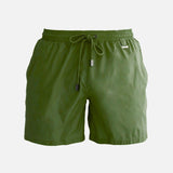 Louis Army Green Quick-Dry Swim Shorts | Moeva | Men Ultralight Swim Shorts | Each week unveils new pieces—luxury swimwear, fluid resort silhouettes, and elevated summer-to-evening essentials designed to carry you from coastal escapes to city nights.