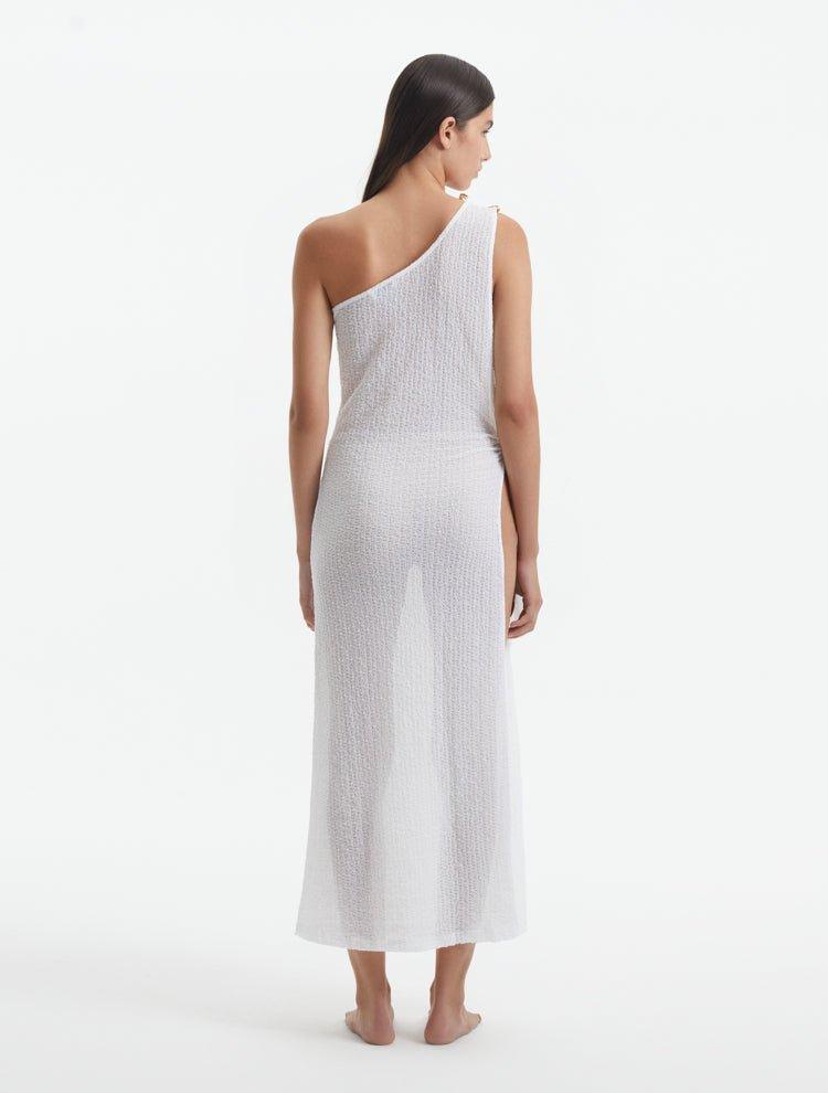 Sara Sampaio - Susanna White Dress | Moeva | Beachwear Dresses | Each week unveils new pieces—luxury swimwear, fluid resort silhouettes, and elevated summer-to-evening essentials designed to carry you from coastal escapes to city nights.
