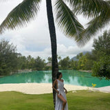Sara Sampaio - Susanna White Dress | Moeva | Beachwear Dresses | Each week unveils new pieces—luxury swimwear, fluid resort silhouettes, and elevated summer-to-evening essentials designed to carry you from coastal escapes to city nights.