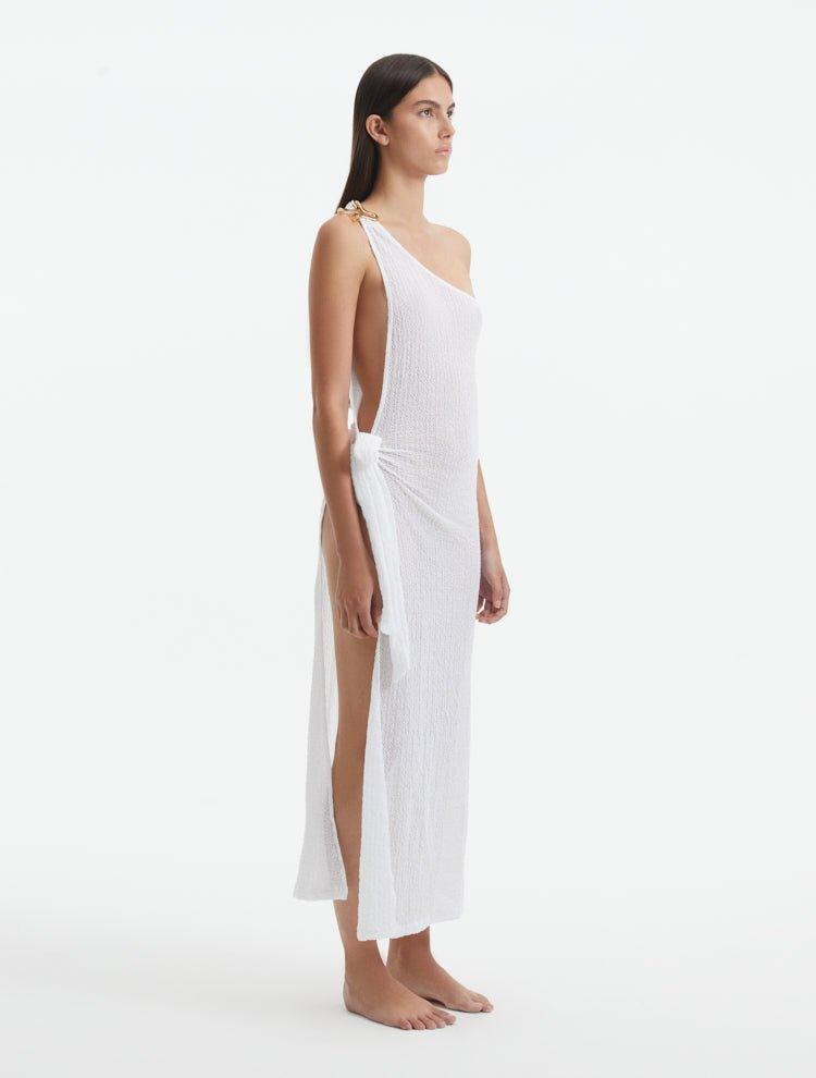 Sara Sampaio - Susanna White Dress | Moeva | Beachwear Dresses | Each week unveils new pieces—luxury swimwear, fluid resort silhouettes, and elevated summer-to-evening essentials designed to carry you from coastal escapes to city nights.