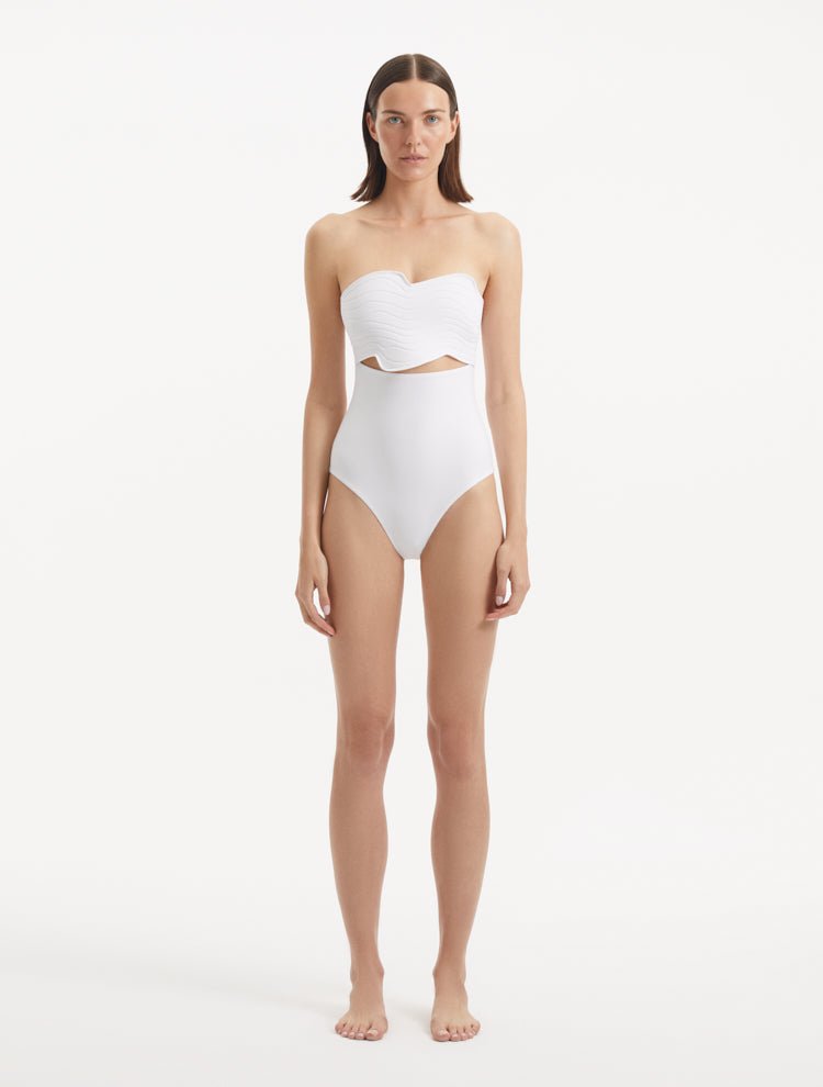 Adria White Swimsuit -Swimsuit Moeva