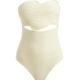 Adria Yellow Bandeu Swimsuit | Moeva | Swimsuit | Each week unveils new pieces—luxury swimwear, fluid resort silhouettes, and elevated summer-to-evening essentials designed to carry you from coastal escapes to city nights.
