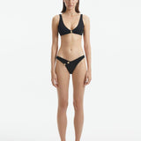 Merve Oflaz - Aeron Black V Neck Textured Mid Coverage Bikini Set | Moeva | Bikini Set | Each week unveils new pieces—luxury swimwear, fluid resort silhouettes, and elevated summer-to-evening essentials designed to carry you from coastal escapes to city nights.