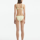 Aeron Yellow Mid Coverage Bikini Bottom | Moeva | Bikini Bottom | Each week unveils new pieces—luxury swimwear, fluid resort silhouettes, and elevated summer-to-evening essentials designed to carry you from coastal escapes to city nights.