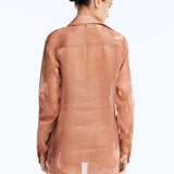 Ambrosia Bronze Long Slevee Shirt | Moeva | Beachwear Tops | Each week unveils new pieces—luxury swimwear, fluid resort silhouettes, and elevated summer-to-evening essentials designed to carry you from coastal escapes to city nights.