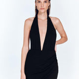Antonia Shiny Black High-Waist Wrap Mini Skirt | Moeva | Skirt | Each week unveils new pieces—luxury swimwear, fluid resort silhouettes, and elevated summer-to-evening essentials designed to carry you from coastal escapes to city nights.