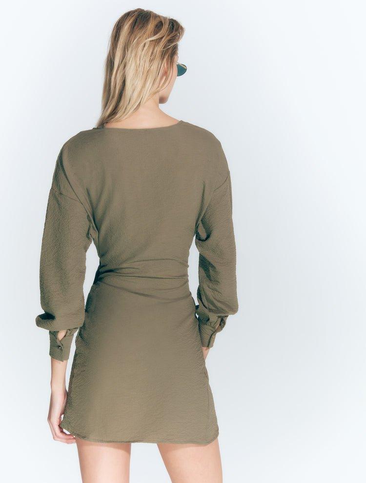 Antonia Shiny Green High-Waist Wrap Mini Skirt | Moeva | Skirt | Each week unveils new pieces—luxury swimwear, fluid resort silhouettes, and elevated summer-to-evening essentials designed to carry you from coastal escapes to city nights.