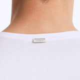 Atlas White Cotton Round Neck T-Shirt | Moeva | Men Round Neck Shirts | Each week unveils new pieces—luxury swimwear, fluid resort silhouettes, and elevated summer-to-evening essentials designed to carry you from coastal escapes to city nights.