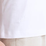 Atlas White Cotton Round Neck T-Shirt | Moeva | Men Round Neck Shirts | Each week unveils new pieces—luxury swimwear, fluid resort silhouettes, and elevated summer-to-evening essentials designed to carry you from coastal escapes to city nights.