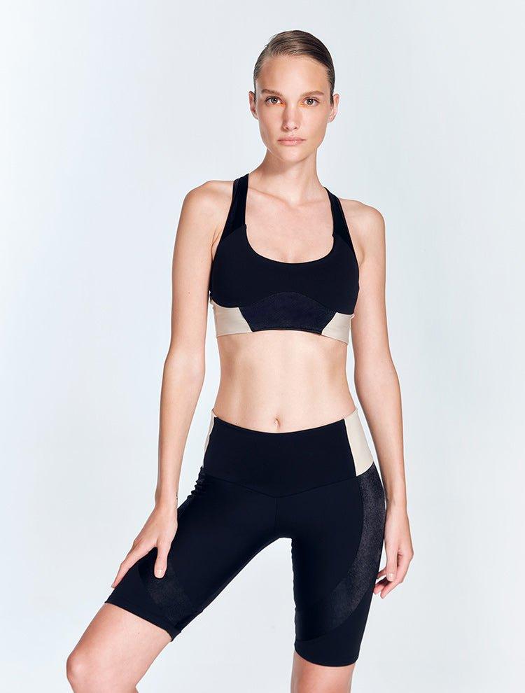 Axelle Black/Nude Shorts | Moeva | Activewear | Each week unveils new pieces—luxury swimwear, fluid resort silhouettes, and elevated summer-to-evening essentials designed to carry you from coastal escapes to city nights.