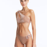 Calix Bronze Mid Coverage Bikini Bottom | Moeva | Bikini Bottom | Each week unveils new pieces—luxury swimwear, fluid resort silhouettes, and elevated summer-to-evening essentials designed to carry you from coastal escapes to city nights.