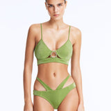 Cassia Green Underwired Mid Coverage Bikini Set | Moeva | Bikini Sets | Each week unveils new pieces—luxury swimwear, fluid resort silhouettes, and elevated summer-to-evening essentials designed to carry you from coastal escapes to city nights.