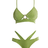 Cassia Green Underwired Mid Coverage Bikini Set | Moeva | Bikini Sets | Each week unveils new pieces—luxury swimwear, fluid resort silhouettes, and elevated summer-to-evening essentials designed to carry you from coastal escapes to city nights.
