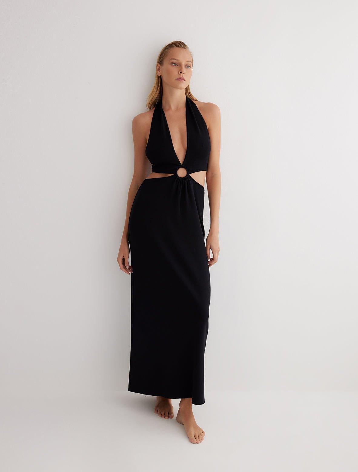 clemence halter midi dress Sir + Clemence Halter Midi Dress