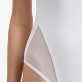 Darya White Scoop Neck Swimsuit | Moeva | Swimsuit | Each week unveils new pieces—luxury swimwear, fluid resort silhouettes, and elevated summer-to-evening essentials designed to carry you from coastal escapes to city nights.