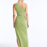 Eila Green One Shoulder Knitted Crop Top | Moeva | RTW Bustiers | Each week unveils new pieces—luxury swimwear, fluid resort silhouettes, and elevated summer-to-evening essentials designed to carry you from coastal escapes to city nights.
