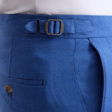Enzo Azure Linen Straight-Leg Pants | Moeva | Men Pants | Each week unveils new pieces—luxury swimwear, fluid resort silhouettes, and elevated summer-to-evening essentials designed to carry you from coastal escapes to city nights.
